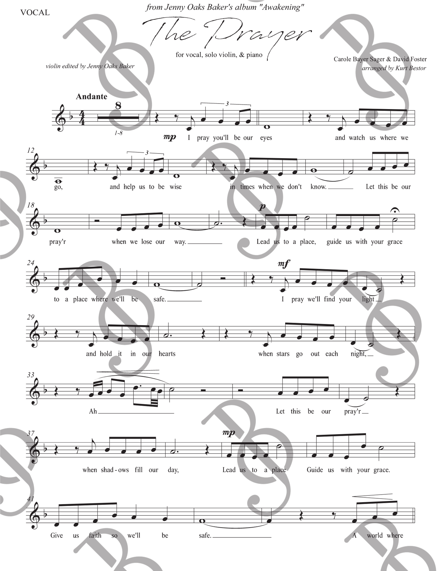 The+Prayer+Violin+and+Vocal+